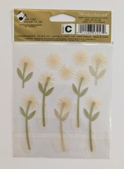 Jolee’s White Daisies In Vases Vellum Flowers Scrapbooking Stickers
