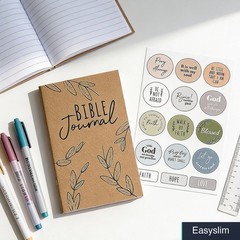 Brown Bible Verse Faith Journals 5″x8″ Sticker Sheet Pack of 24