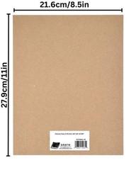 Medium Weight Chipboard 25 Pack 8.5×11 Inch Natural Acid Free 0.057 Sheet