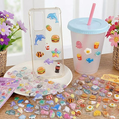 3D Puffy Stickers, 10 Sheets 500+ PCS Mini Kawaii Resin Decorative Stickers for