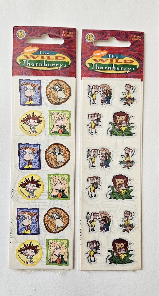 Vtg Sandylion Stickers NIP The Wild Thornberrys HTF Nickelodeon cartoon Eliza