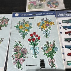 Stickopotamus Glitter Sticker Lot Binder Stickers Spring Cars Dogs Golf Cowboy