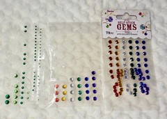 Multicolor Rhinestone Gem Stickers (1 sealed, 2 opened)
