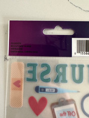 Sticko Autocollant Registered Nurse Stickers Chart Shoes RX Scrubs Flowers Heart