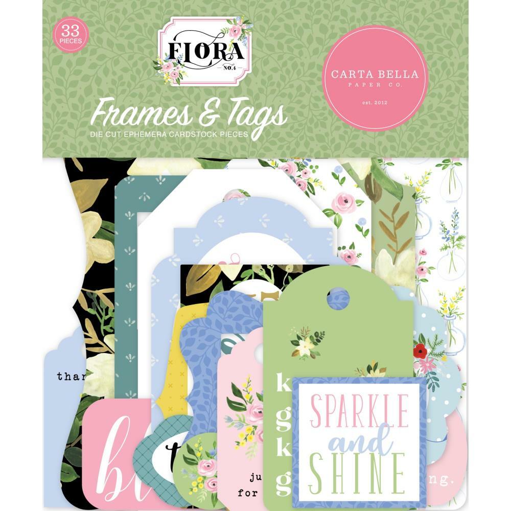 Crafts CB Frames Tags Flora No 4 Flowers Thanks Shine Hello Bloom Our Story