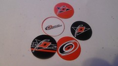 Pre Cut One Inch Bottle Cap Images CAROLINA HURRICANES Free Ship