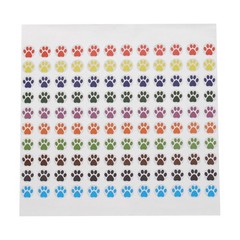 3000Pcs Adhesive Label Stickers Mixed Color Paw Prints Stickers 0.35″ Stickers