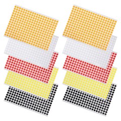 Colored Dot Stickers Self Adhesive Round Labels for Office Sorting and Packaging