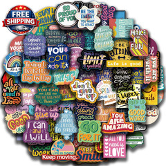 100Pcs Motivational & Inspirational Stickers for Teens Adults, Positive Affirmat