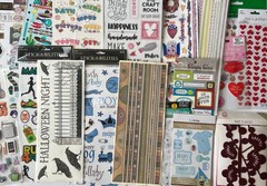 #358 MIXED LOT 50pkgs JOLEE’S – STICKO – K&COMPANY -STUDIO112 3D & FLAT STICKERS