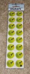 Paper House Sticky Pix Stickers ~ Tennis Balls NIP