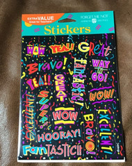 VINTAGE AMERICAN GREETINGS FORGET ME NOT ENCOURAGEMENT 8 STICKER SHEETS 90s *