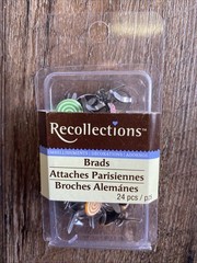 RECOLLECTIONS Decorative Brads Embellishments – LOLLIPOPS – 24 pcs