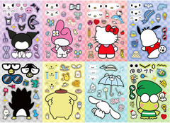 24 Sheets Stickers for Teens and Adults – Hello Cat, Kuromi, My Melody