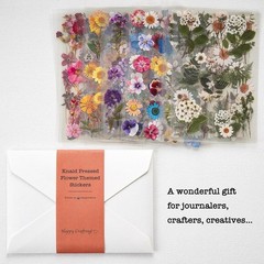 Knaid 486Pcs Pressed Flower Stickers for Journaling Scrapbook Resin Art
