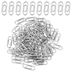 100 PCS Mini Paper Clips, 0.59 Inches Metal Tiny Paperclips Cute Notes