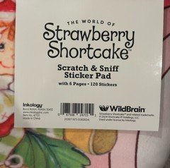 Strawberry Shortcake Scratch & Sniff Sticker Pad 6 Pages 120 stickers retro TV #