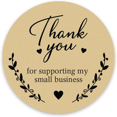 Thank You for Supporting My Small Business Stickers 2×2 Inch – 500 Pcs Roll Roun
