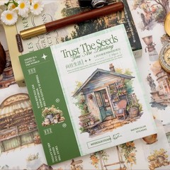 Beautiful Garden Theme Sticker Scrapbooking Supplies for Junk Journal, 50 She…