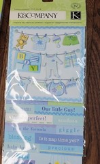 K Company Jolee’s Boutique It’s A Boy! Baby Shower Theme Scrapbook Sticker Lot