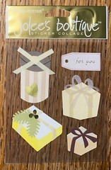 RARE JOLEES GIFT BOXES For You Tag Presents Birthday Christmas Wedding STICKERS