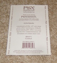 PSX Designs Sticker Sheet ~ Christmas Cardinal