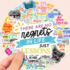 10pcs Motivational Quote Stickers- Scrapbook, Journal, DIY Crafts & Card
