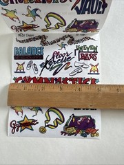 Gymnastics Sticker ROLL NRN Designs Scrapbook Stickers Floor, Beam, Bars, Vault