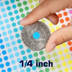10080 PCS Small Dot Stickers 1/4″ Round Circle Color Coding Labels | 15 Colors C