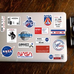 50pcs NASA Stickers, Astronaut stickers, Space Ship, Waterproof Sticker, 145