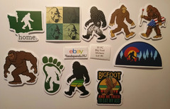 Big Foot – Sasquatch – Stickers – 10 PCs – 5 styles available! See Description