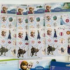 Disney Princess Cinderella Lot 8 Stickers & 1 Die Cut Sandylion Disney