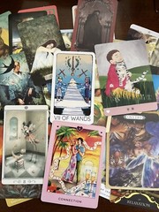 Lot Of 45 Tarot Cards Lot Junk Journal Collage Ephemera Single Swap Arcana