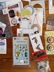 Large Mixed Lot of Metal Paper Thick Cardboard Scrapbooking Accents – includes