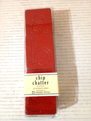 Chip Chatter Glitzy 42 Chipboard Letters Red Self Adhesive Pressed Petals 2.5″