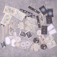 Vintage Scrapbook Supplies Pack (200 Pcs) for Art Journaling Junk Journal5875