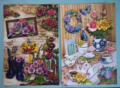 Crafter’s Square Floral Embellishment Stickers – Lot Of 2