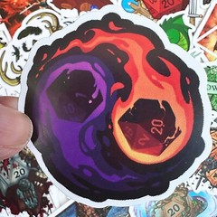 DUNGEON and DRAGONS stickers, 20pcs, D&D, fantasy roleplaying FREE Shipping*