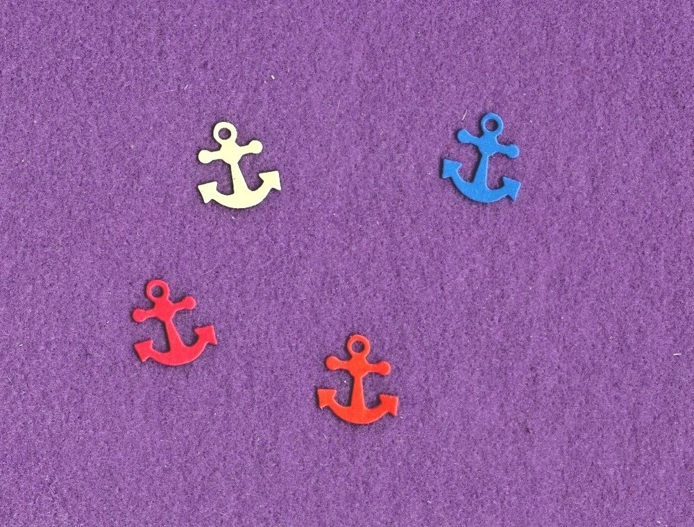 SAILBOAT ANCHOR lake water die cuts scrapbook cards