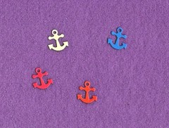 SAILBOAT ANCHOR lake water die cuts scrapbook cards