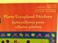 Vintage Sandylion Photo Scrapbook Stickers Mickey Mouse Minnie Beach Springtime