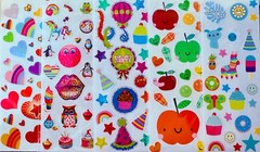 350+ Stickers, Themes Scented Food Fruit Dessert Unicorn Glitter Rainbow Preppy