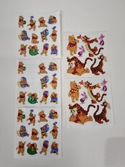 Vintage Sandylion Glitter Stickers Winnie The Pooh The Pooh Tigger Eeyore Piglet