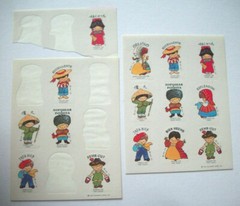 80’s 1983 Praise Very Good people from other countries stickers 1+ sheets