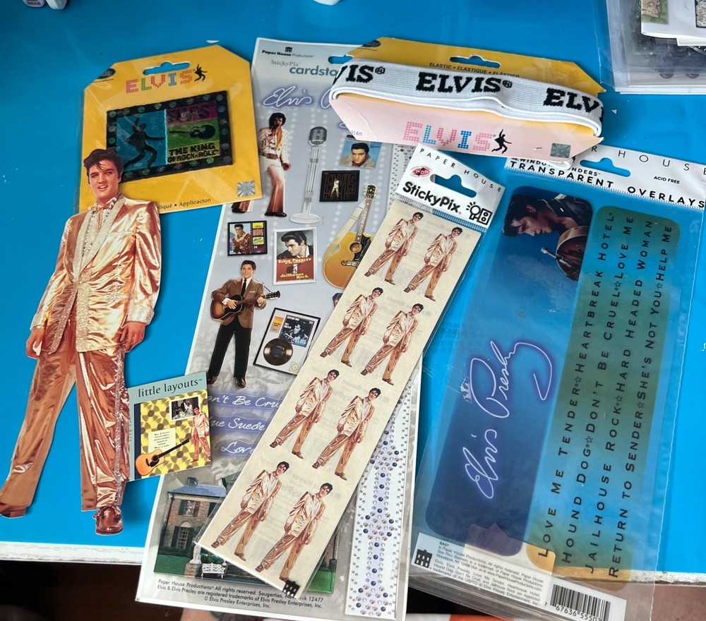 Mixed Lot New Scrapbook / Craft Elvis Presley supplies Embelishments