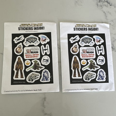 Scholastic Book Clubs Star Wars Reads Roll Into Reading Sticker Sheets 2-Pack