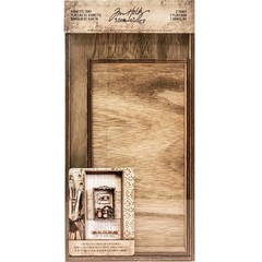 Tim Holtz Wood Vignette 2 Trays #TH93568 Idea-ology Advantus Brown Wood New