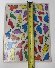 VTG Lot Of Highlights For Children Dinosaur Sticker Sheets, Scrapbooking 1990s