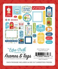Echo Park PETS *2 Packs* Ephemera Die Cuts + Frames & Tags 68p Cat Dog