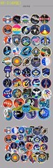 49Pcs x2Packs Space Shuttle Universe Explore Stickers Laptop Bottle Bike Decals